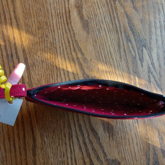 NWT Quilted Ladybug Zippered Pouch Wallet Coin Purse Glasses Case - Picture 10 of 13